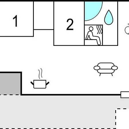 Hébergement de vacances Beautiful In With Sauna Thisted