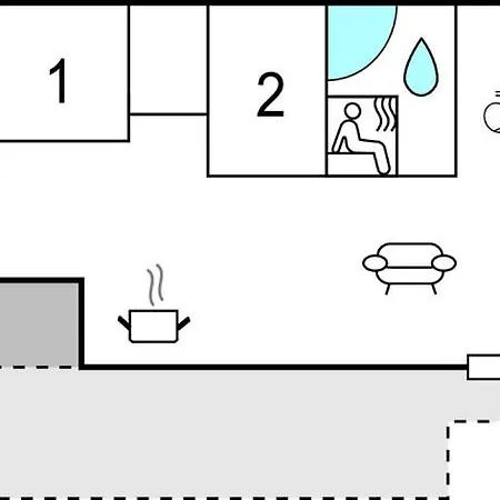 Hébergement de vacances Beautiful In With Sauna